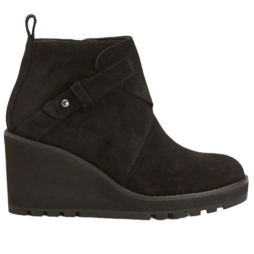 NEW! Eileen Fisher Tinker Wedge Bootie in Suede - Size 6.5